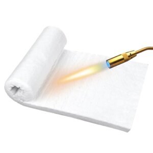 60x30x2,5cm Manta Aislante de Fibra Ceramica, Deflector Clasificado Hasta 1482°C Aislamiento Térmico Ignífugo Material Aislante Resistente al Fuego para Chimenea Estufa de Leña Forja Horno