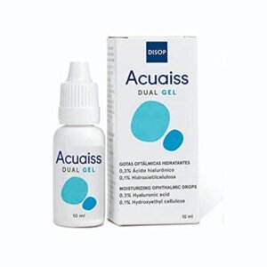 Acuaiss DUAL GEL Lágrima Artificial de Gel con Ácido Hialurónico contra la Sequedad Ocular Moderada y Severa. Multidosis. 10 ml
