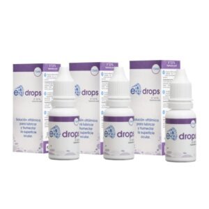 3 E-Drops, Elentillas, Gotas Oftalmológicas, Hidratación, Lubricación, Ácido Hialurónico, Irritación Ocular, Multidosis 10 ml, Pack de 3 (3)