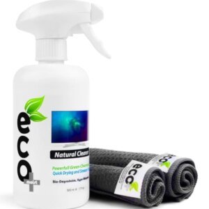 Zamaz Plc Qy-O3O2-Mh0N Ecomoist Natural Limpiador de Pantalla Kit de 500 Ml Familia de Tamaño de Negocios para Tv Lcd Computadora Tabletas Smartphones Portátiles Teclados E-Readers Verde