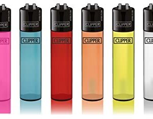 48 encendedores Clipper piedra translúcida