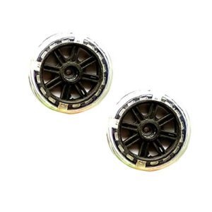 Ruedines Bicicleta Infantil,Bicicleta Estabilizado 1 par de ruedas de entrenamiento de bicicletas MUTE FLASH AUXILIAR RUEDA AUXILIZAJE AJUSTABLE AJUSTABILIDADES DE BICIS PARA BICIQUES DE NIÑOS RUEDA D