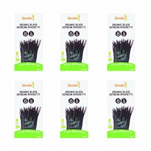 6x Slendier Espagueti de soja negra orgánica 200g