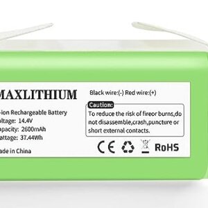 14.4V 2600mAh Batería Repuesto Compatible con Conga Excellence 1090 990 999 950 1790 1990, Batería de Reemplazo para Ikohs Netbot S14 S15, Eufy RoboVac 11 11S 30 35C, Ecovacs Deebot N79 N79S DN622