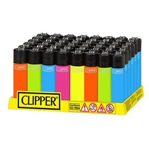 48 mecheros Clipper Solid Fluo. nuevos.