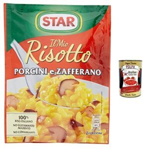 5 x Star Risotto cremoso porcini e zafferano arroz cremoso con setas porcini y azafrán 175 g 100% italiano platos preparados